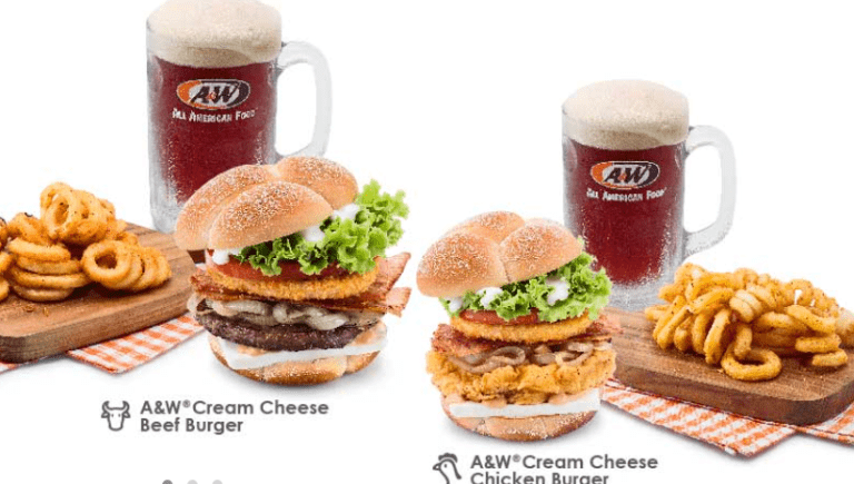 A&W Singapore Menu