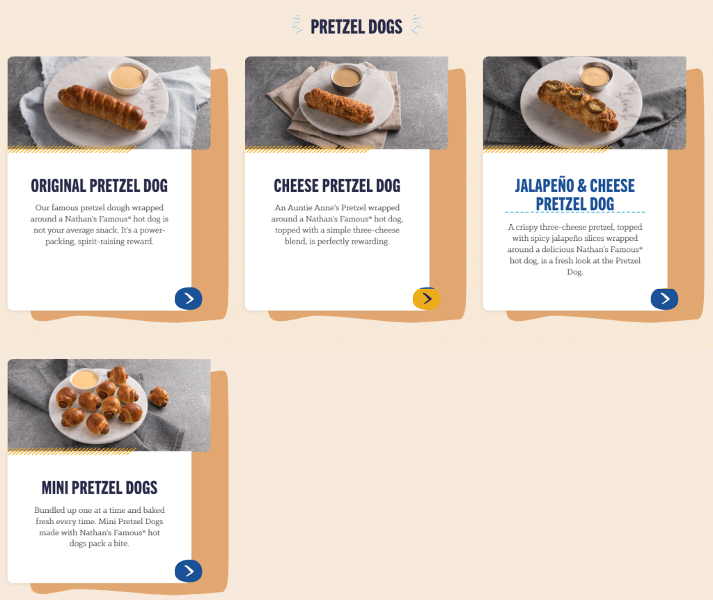 Auntie Anne’s Pretzel Dogs