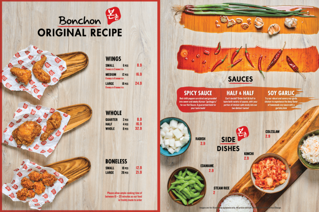 BONCHON SIDE Menu