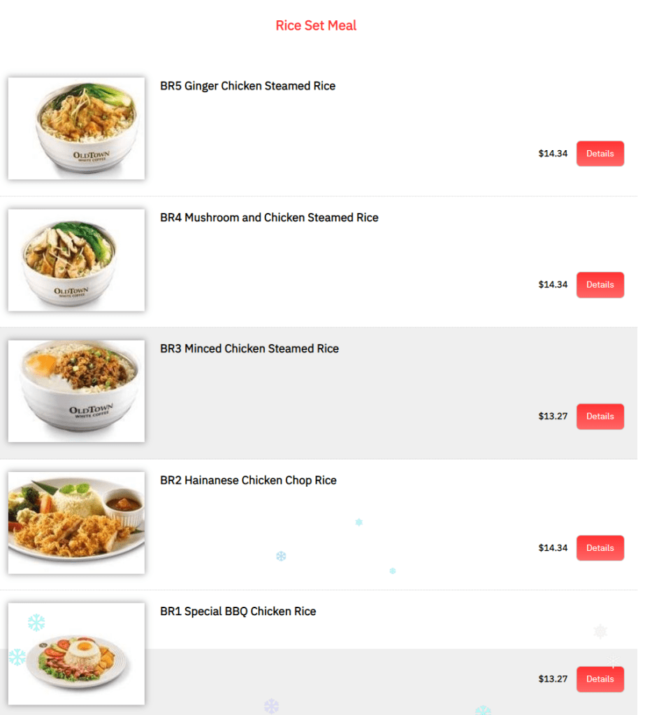 Rice Set Meals