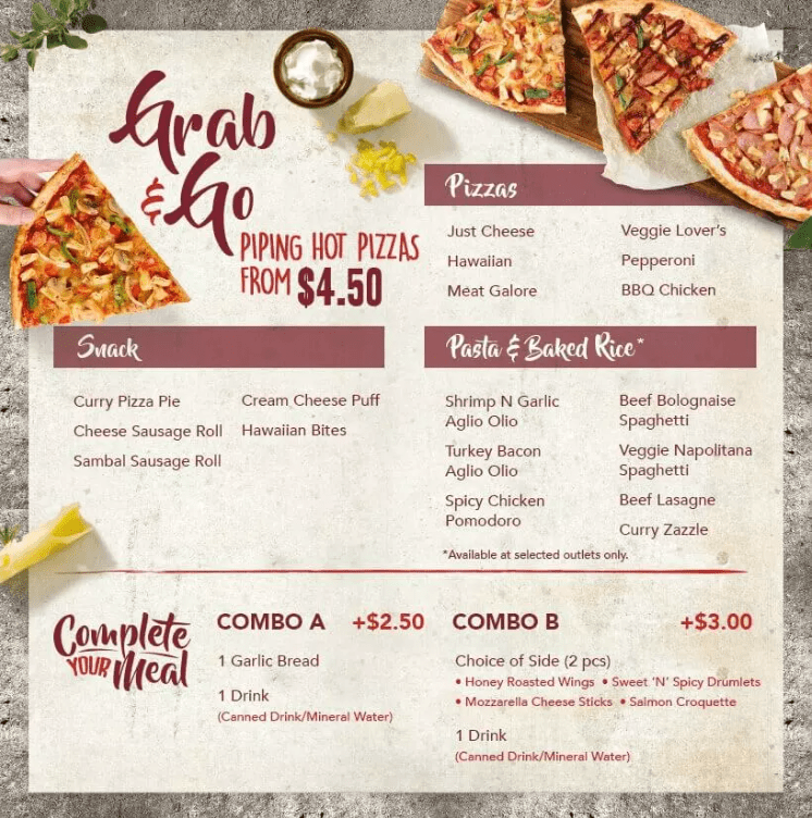 Pizza Hut Singapore Classic Pizza Menu Prices