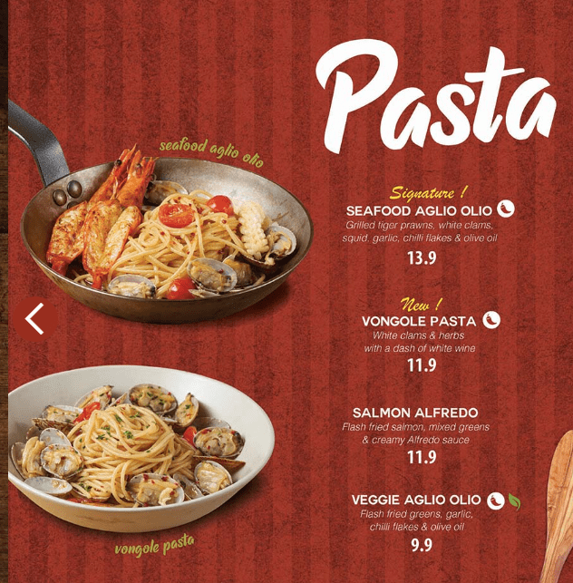 Buddy Hoagies Pasta Menu Price