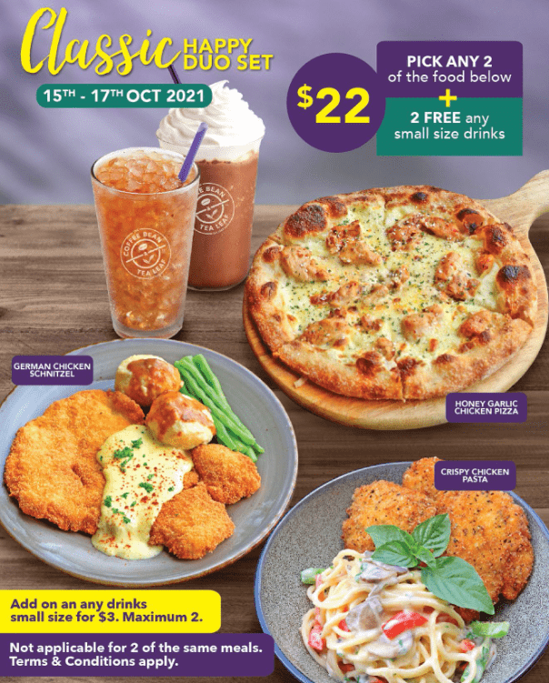 Coffee Bean Pizza Menu