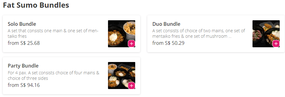 Fat Sumo Singapore Bundles