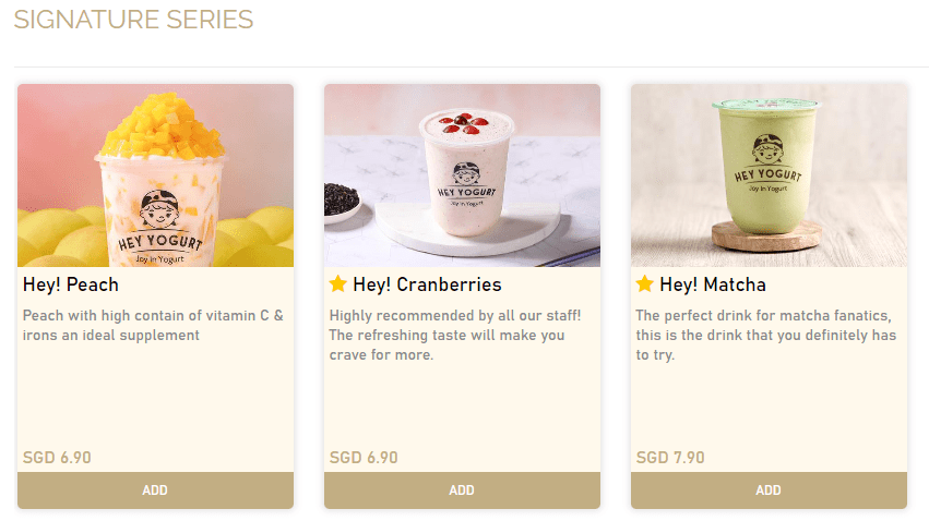 Hey Yogurt Signature Series