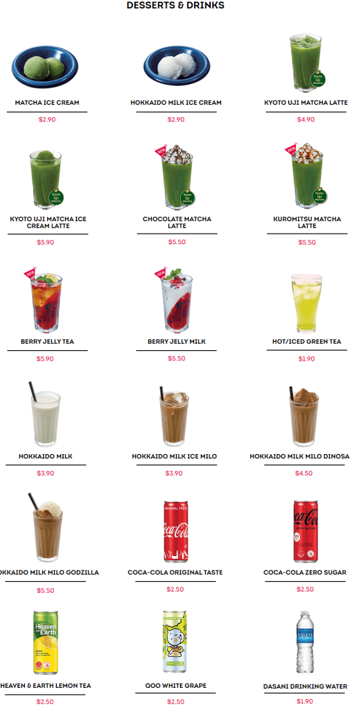 Ichikokudo Ramen Beverages