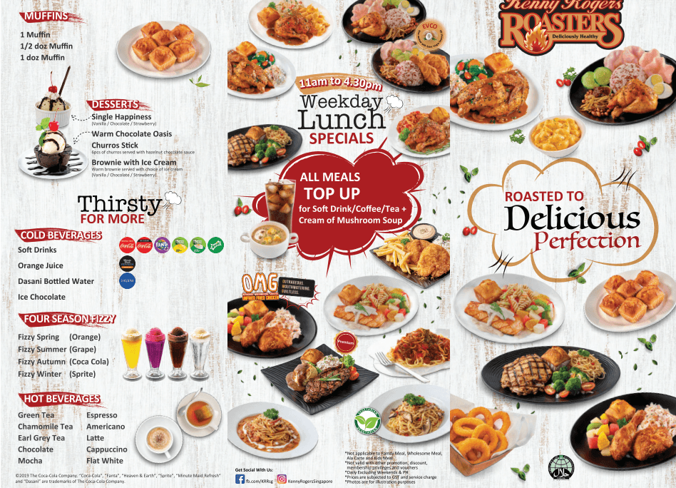 Kenny Rogers Roasters Menu