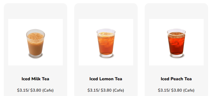 Mos Burger Tea