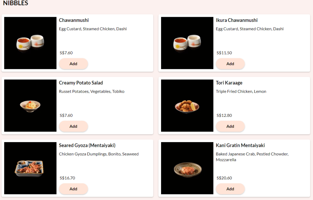 Omote Singapore Nibbles