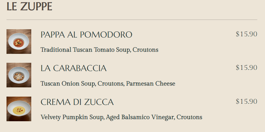 Ristorante Pietrasanta Le Zuppe