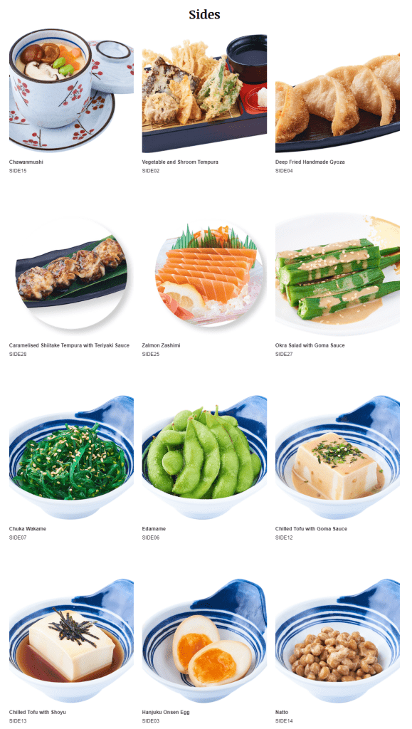 Saute Sushi Sides 