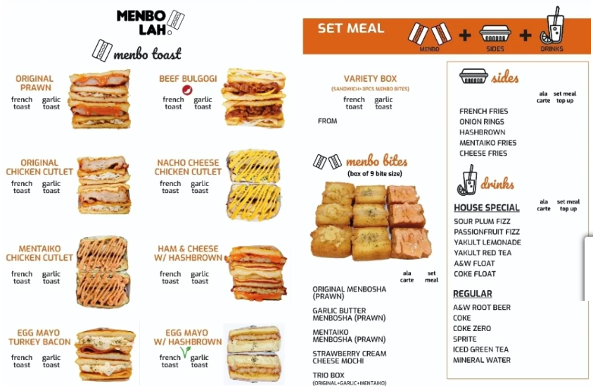 MenboLah Menu Singapore Price