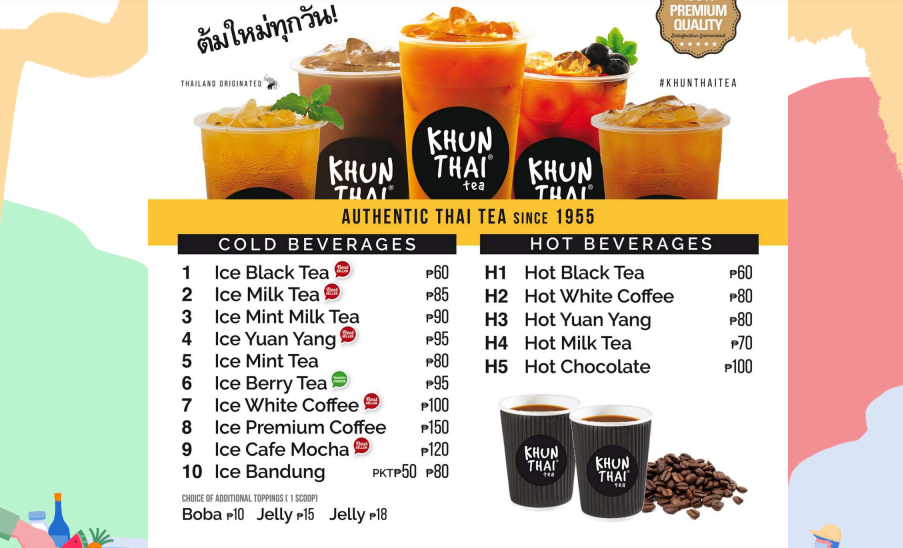 Khun Thai Menu Singapore List