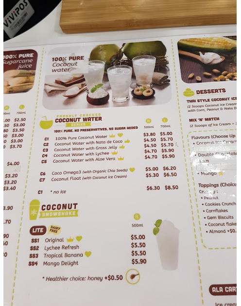 CoCoCane Menu Price