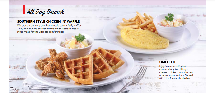 Earle Swensen’s Menu Singapore All Day Brunch