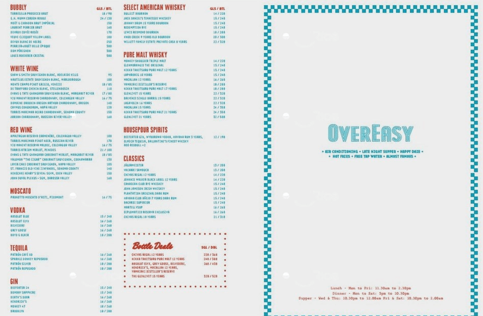 OverEasy Menu