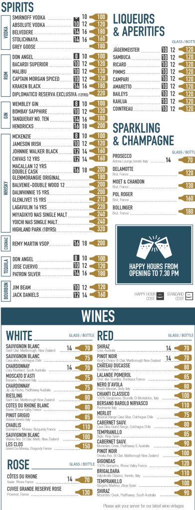 Picotin Brewhaus Menu Price