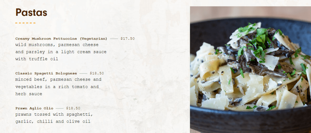 Plank Sourdough Pizza Pastas Menu