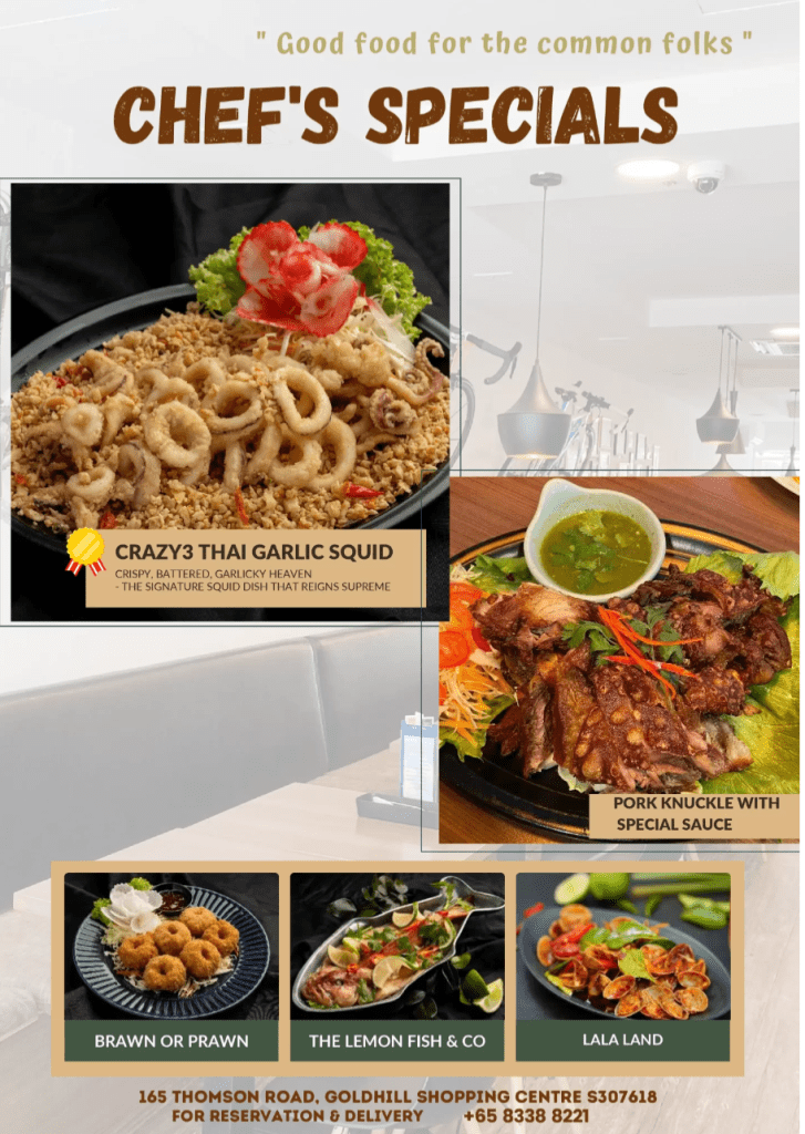 ThaiLily Restaurant Menu