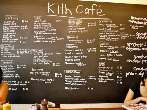 Kith Cafe Menu Singapore List