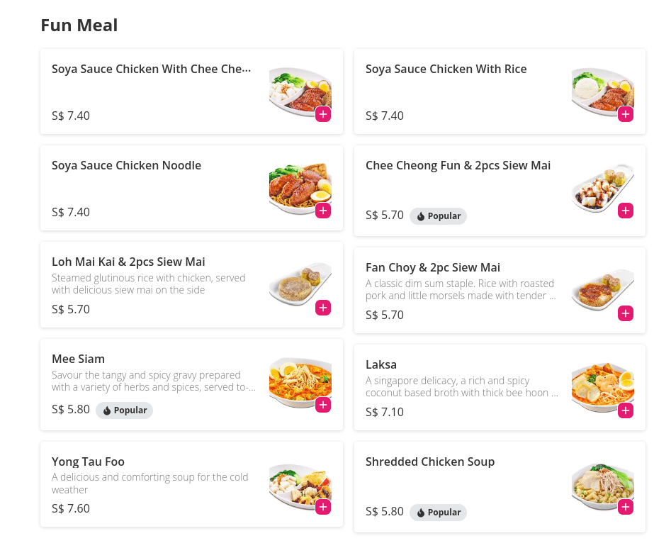 Fun Toast Menu Singapore Fun Meal