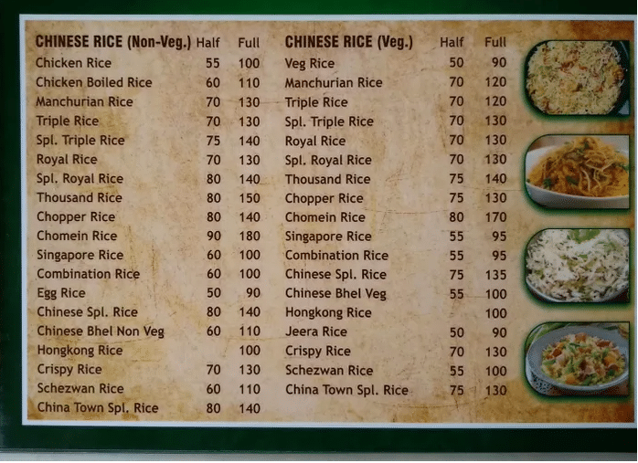 RK Eating House Menu Singapore List