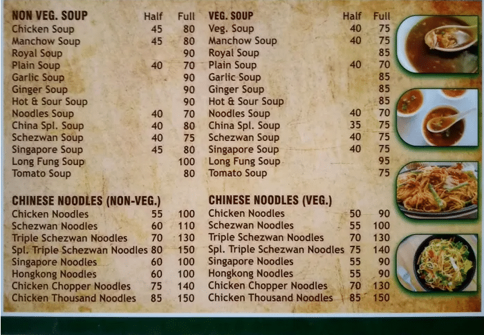 RK Eating House Menu Singapore Price