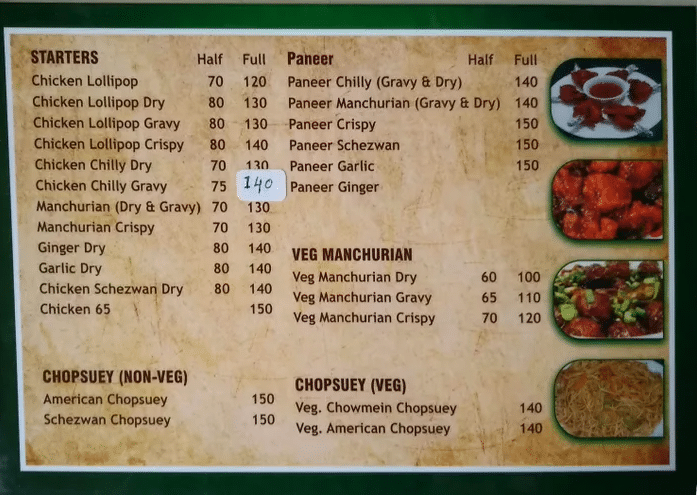 RK Eating House Menu Singapore Price Menu