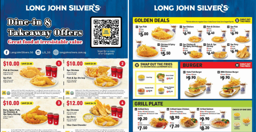 Long John Silver's Menu Singapore List