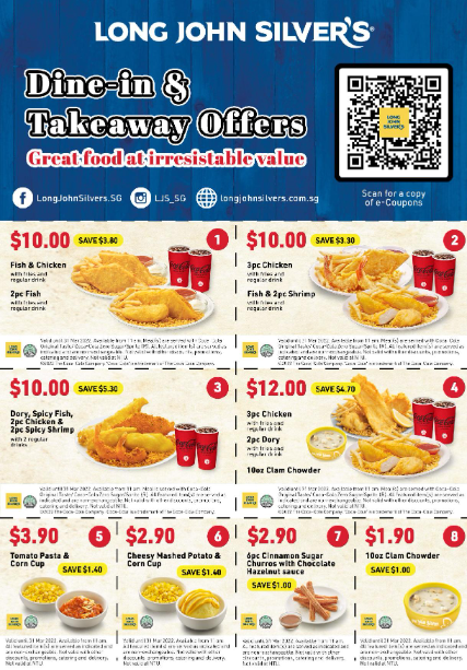 Long John Silver's Menu Singapore Price