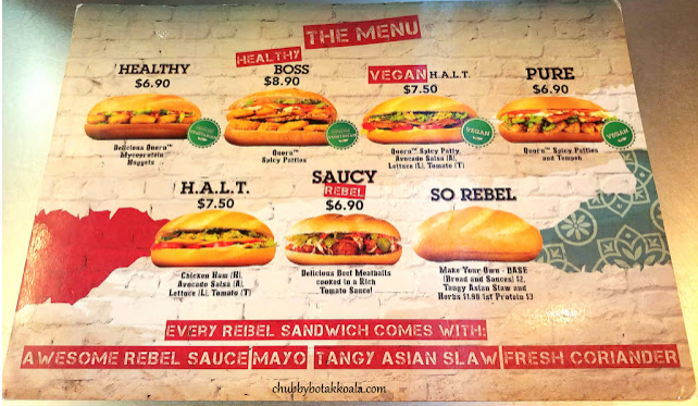 Rebel Menu Singapore Price