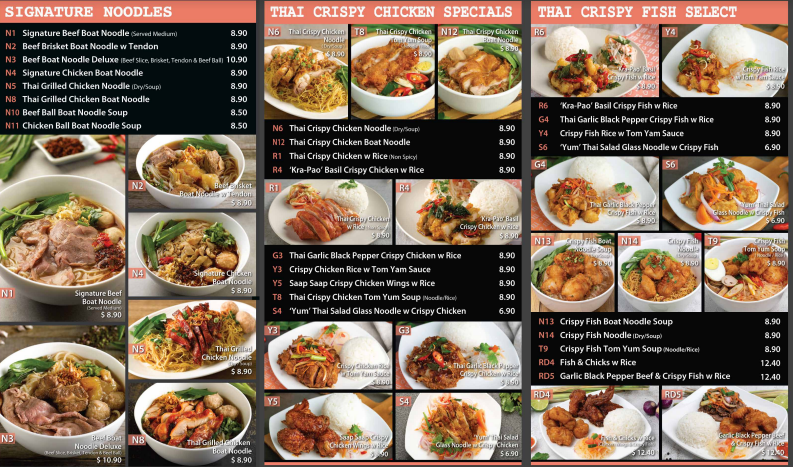 Saap Saap Thai Menu Singapore List