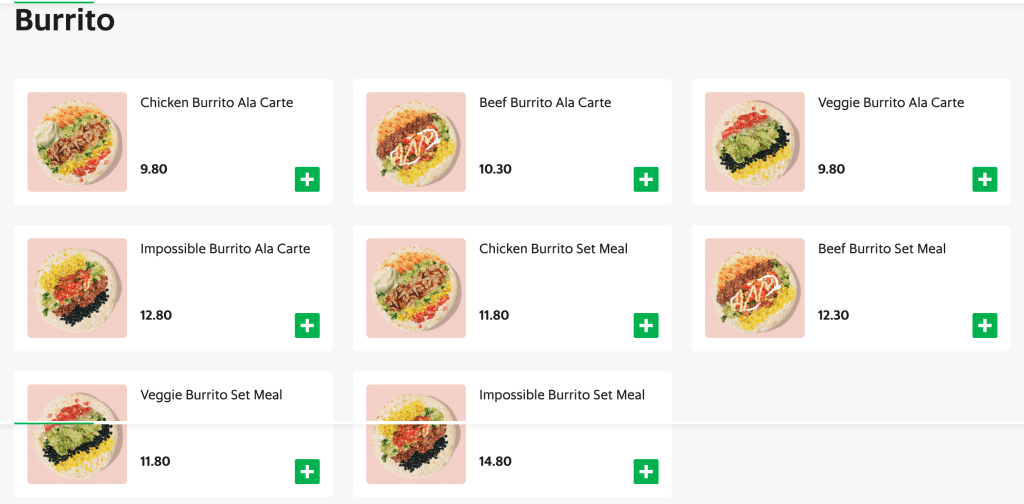 Stuffd Burrito Menu