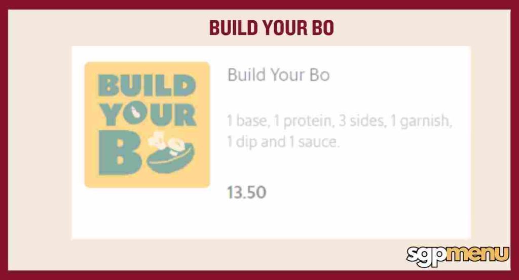 Heybo Menu - Build Your Bo