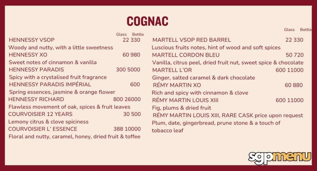 Cognac Meals