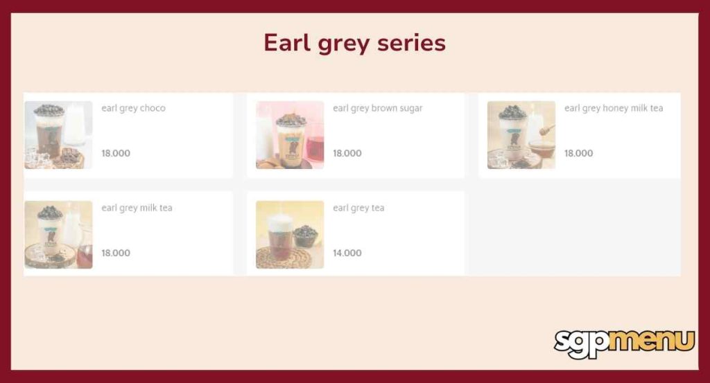 Koma Prices - Earl Grey series