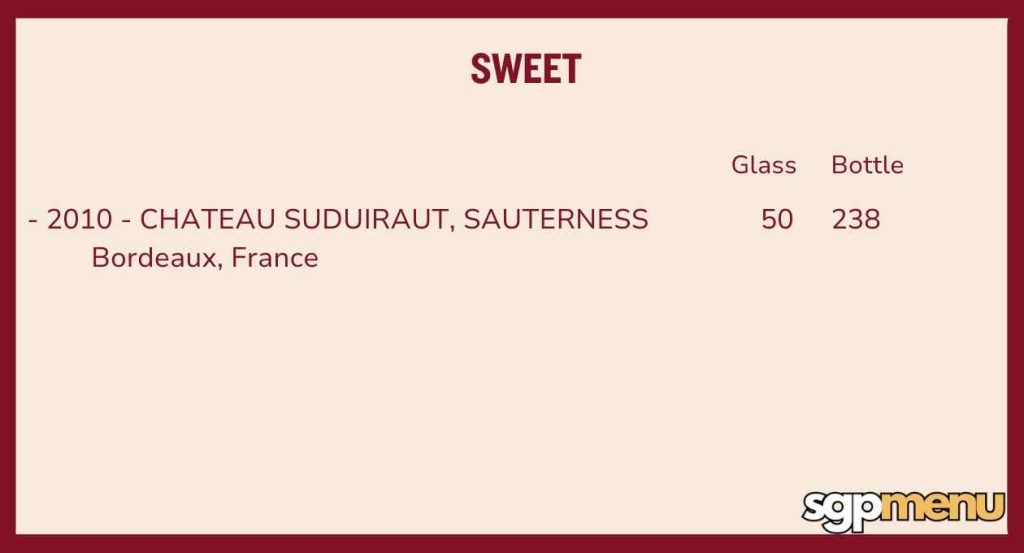 Sweet Menu (Ce la Vi)