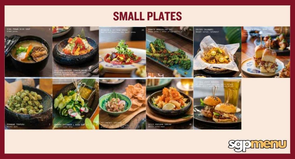 Small Plates Menu (Jypsy)