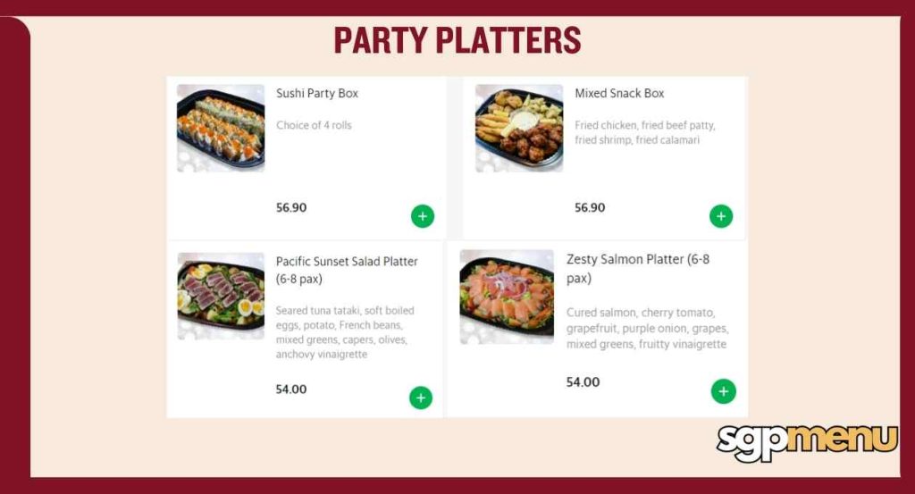 Party Platters Menu (Rollie Ollie)