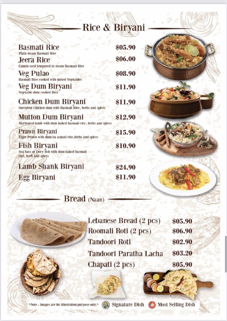 Royal Biryani Prices - Rice & Biryani