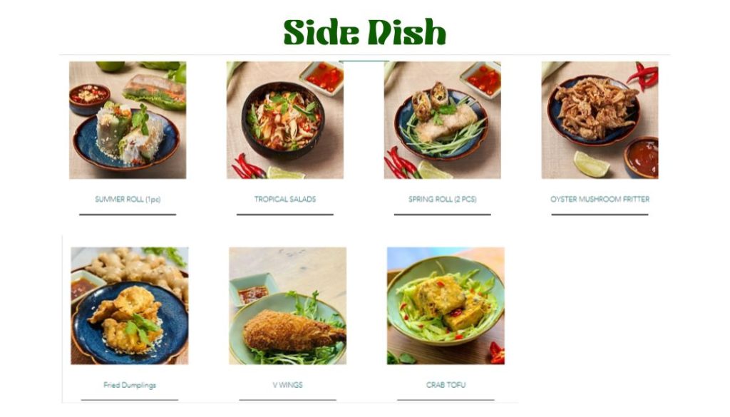 Kind Bowl Menu - Side Dish